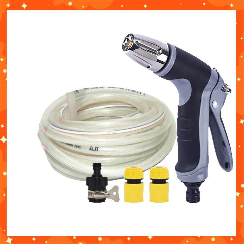 Bộ dây và vòi xịt rửa xe tưới cây tăng áp 7-10m 206817