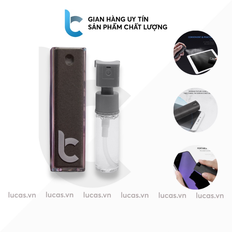 Bộ Vệ Sinh Màn Hình Thiết Bị Di Động, Laptop  Lucas All In One Portable Cleaner - Hàng Chính Hãng