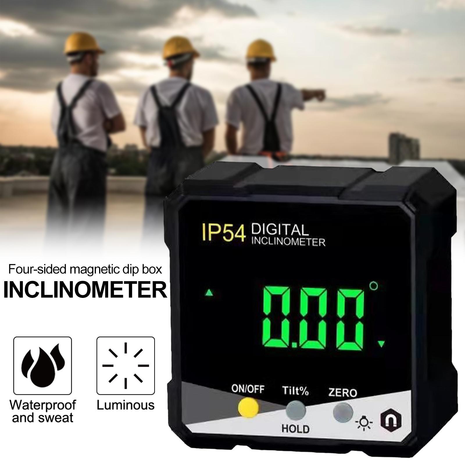 Portable Angle Finder High Precise with Magnetic Digital Inclinometer for Plumbers Carpenters