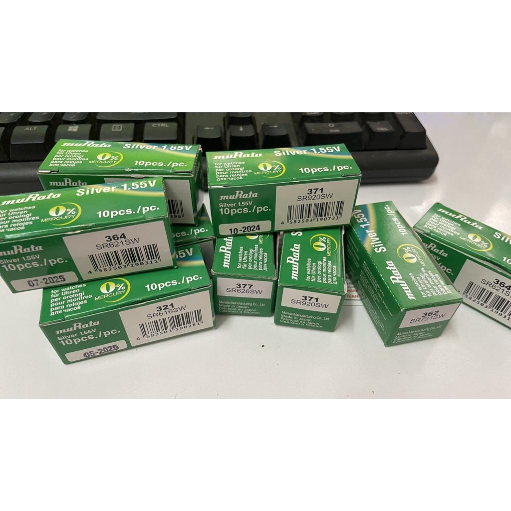 Vỉ 1 Viên Pin Murata 371 / 364 / 377 / 321 / 362 dành cho đồng hồ đeo tay