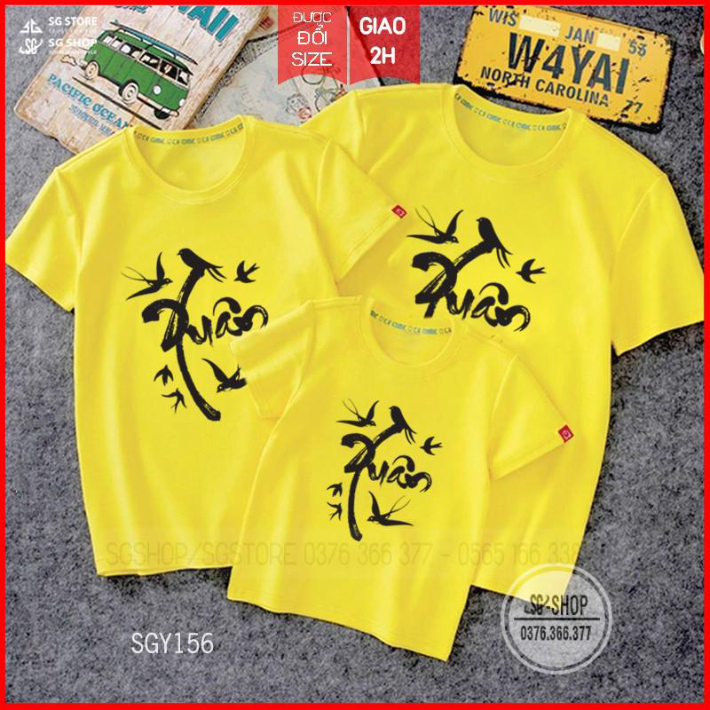 Áo thun Tết Xuân - Nhiều màu - Thun cotton dày dặn - Đủ size | SGSHOP