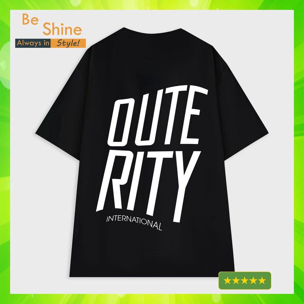 Áo Thun Unisex Form Rộng Outerity Big Logo , Áo Phông Cotton Tay Lỡ In Hình Local Brand Thời Trang - Beshine Clothing