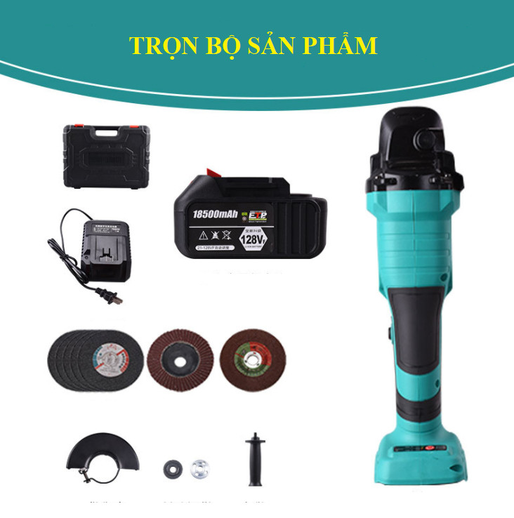 Máy mài điện công nghiệp không chổi than Pin Lithium (Full Box)