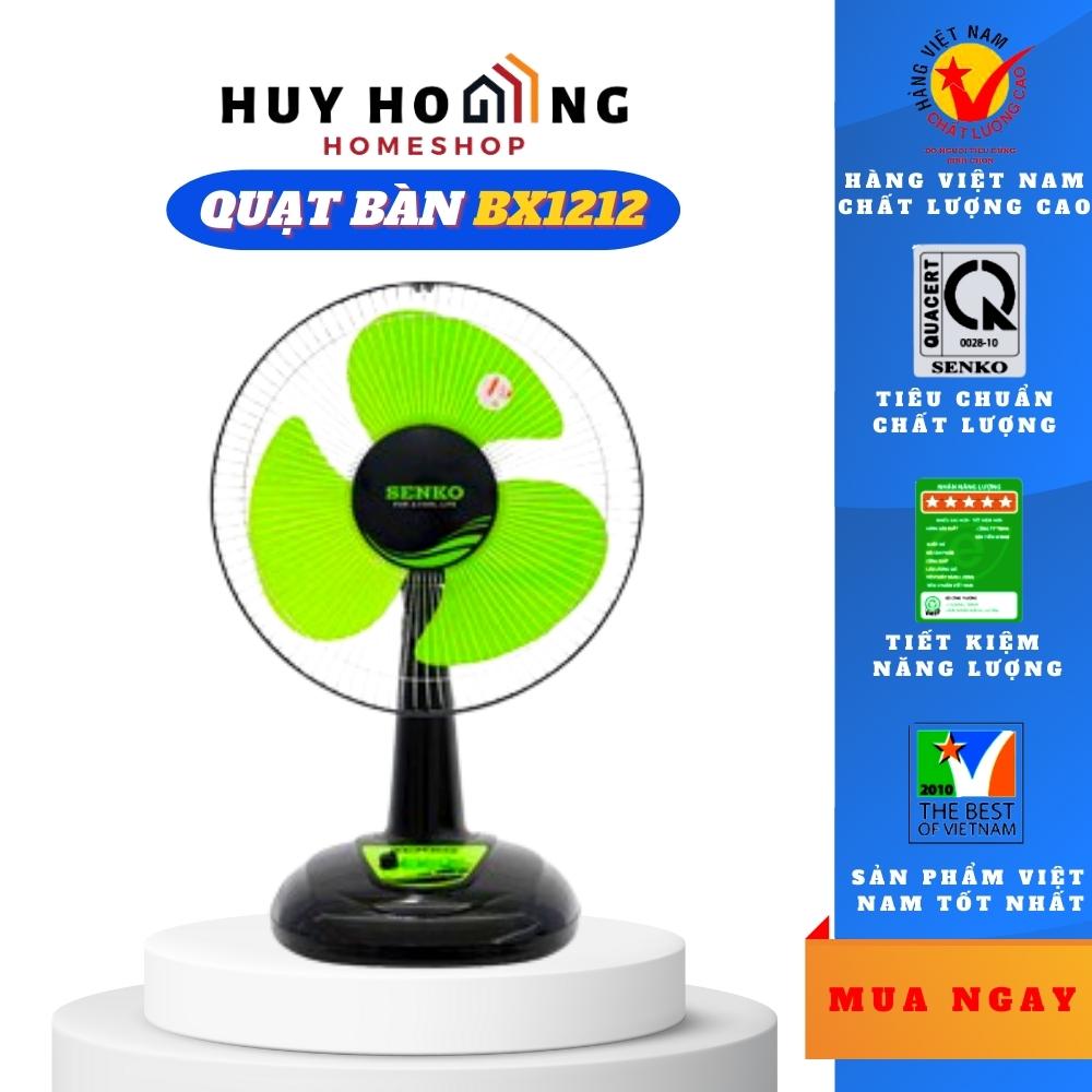 Quạt bàn Senko BX1212 Lồng mạ crom ( Màu ngẫu nhiên) - Hàng chính hãng