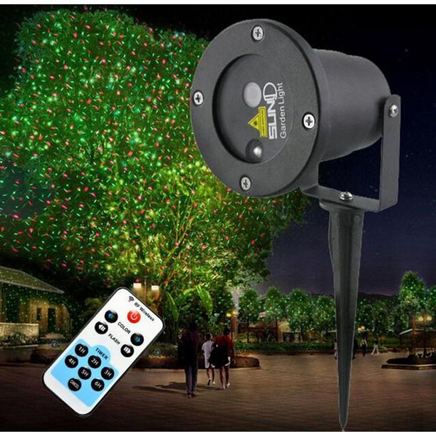 Đèn trang trí sân vườn laser light nhiều màu