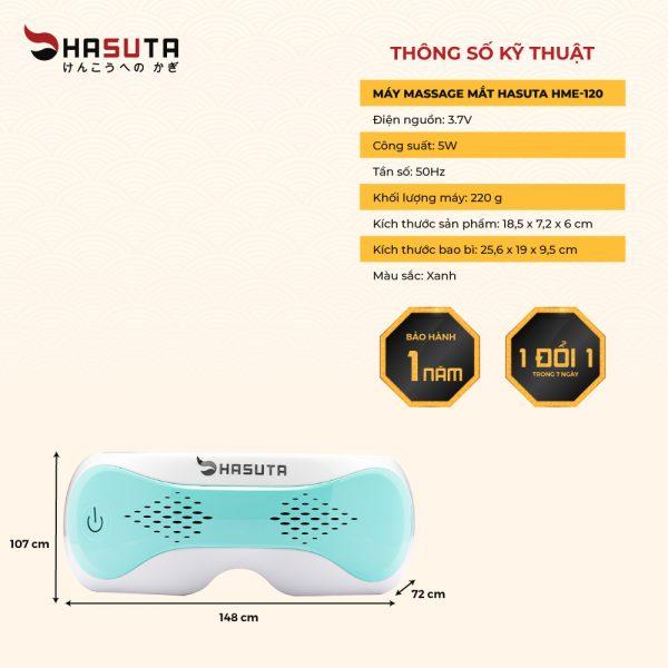Máy massage mắt Hasuta HME-120 - Hàng chính hãng