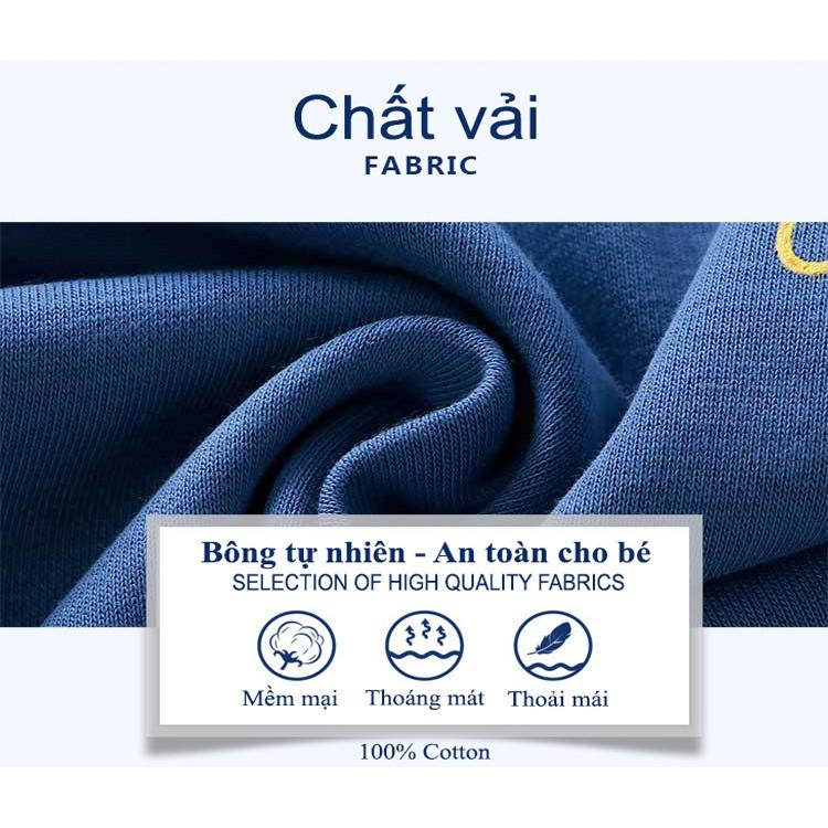 Áo thu đông bé gái bé trai Linkcard chất cotton da cá đẹp nhiều màu ATD5