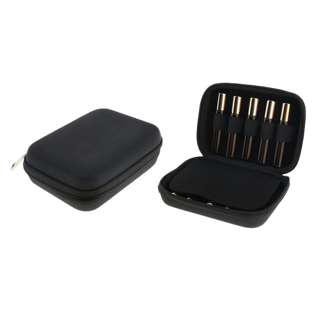 Portable Travel Zipper Essential Oil Bag Carrying Storage Case for 10 Pieces 10ml