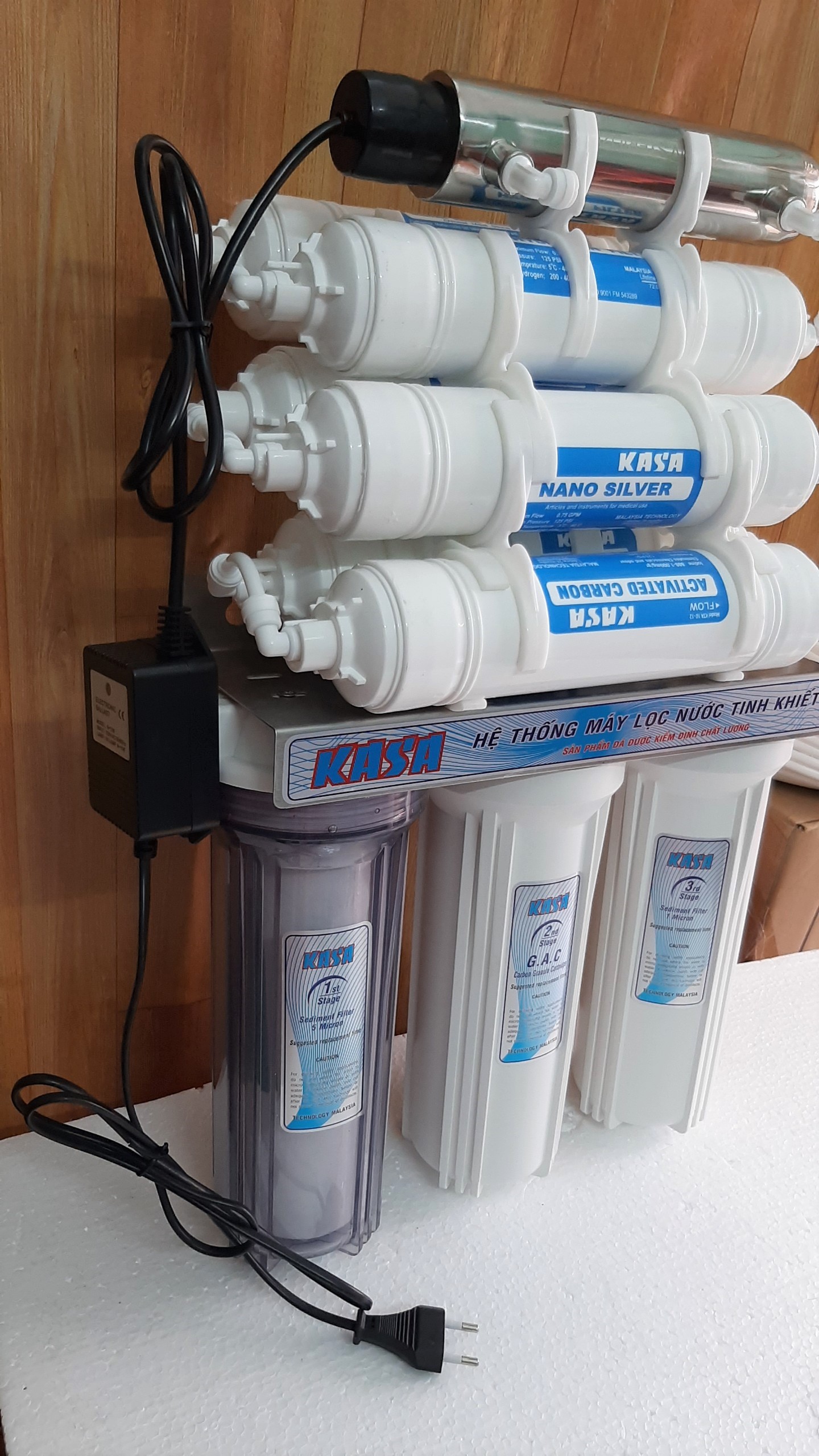 MÁY LỌC NƯỚC KASA 10 CẤP LỌC CÓ ĐÈN UV CÔNG NGHỆ HYDROGEN,DÒNG SẢN PHẨM KHÔNG NƯỚC THẢI THẾ HỆ MỚI/ hàng chính hãng