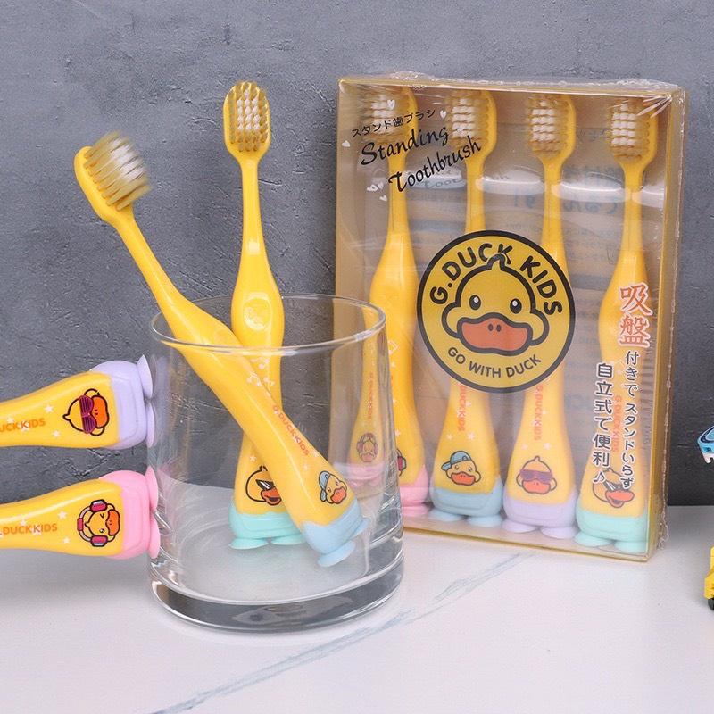 SET 4 Bàn Chải Vịt Vàng Cho Bé ~ Bàn Chải Xuất Nhật G.DUCK KID
