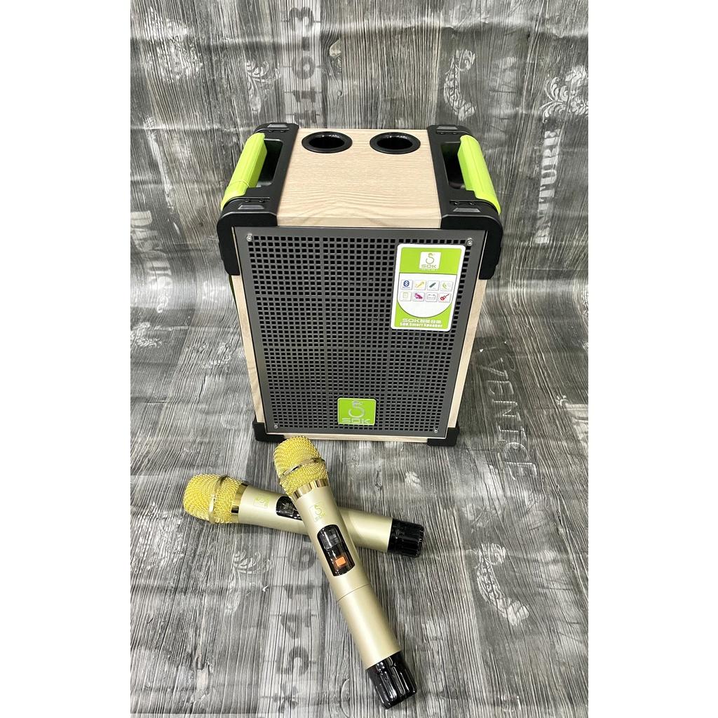 Loa kéo di động SOK NE-318 (Bass 1.6 tấc, 2 micro)