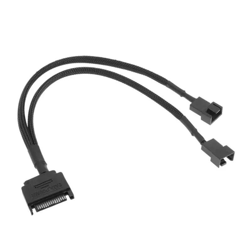 Dây Cáp Chuyển Đổi Quạt Tản Nhiệt Cho Laptop Btsg Sata 15 Pin Sang 1 / 2 Quạt Làm Mát 3 Pin / 4 Pin