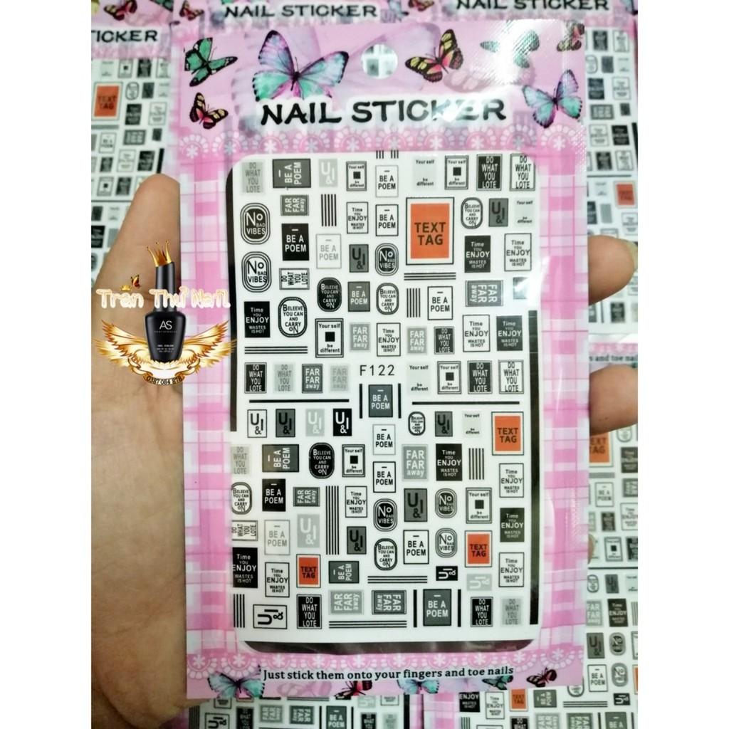 STICKER NAIL - LOGO CHỮ BYH048