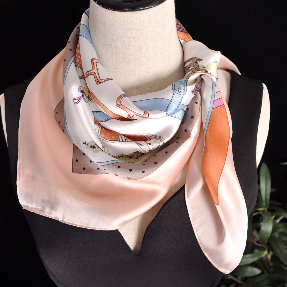 Khăn Lụa Vuông, Khăn Turban Cao Cấp Sang Trọng- Chất Liệu Chiffon - 70x70cm
