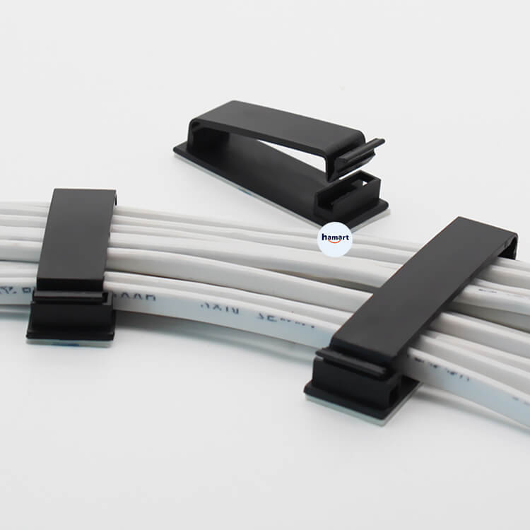COMBO 2 Kẹp Dây Điện Dán Tường Bản Lớn Có Chốt Nẹp Cố Định Dây Cáp Điện Keo 3M Siêu Dính Tiện Lợi