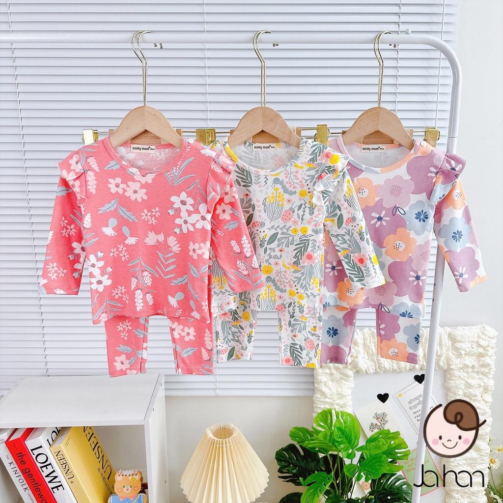 Bộ dài tay cánh tiên quần dài Bozip MINKY MOM siêu mềm mịn mát cho bé gái từ 8-27kg - HÀNG LOẠI 1