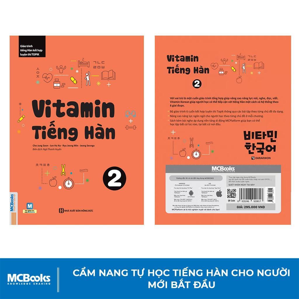 Vitamin Tiếng Hàn 2 Cho Người Mới Bắt Đầu - Học Kèm App Online - Bản Quyền