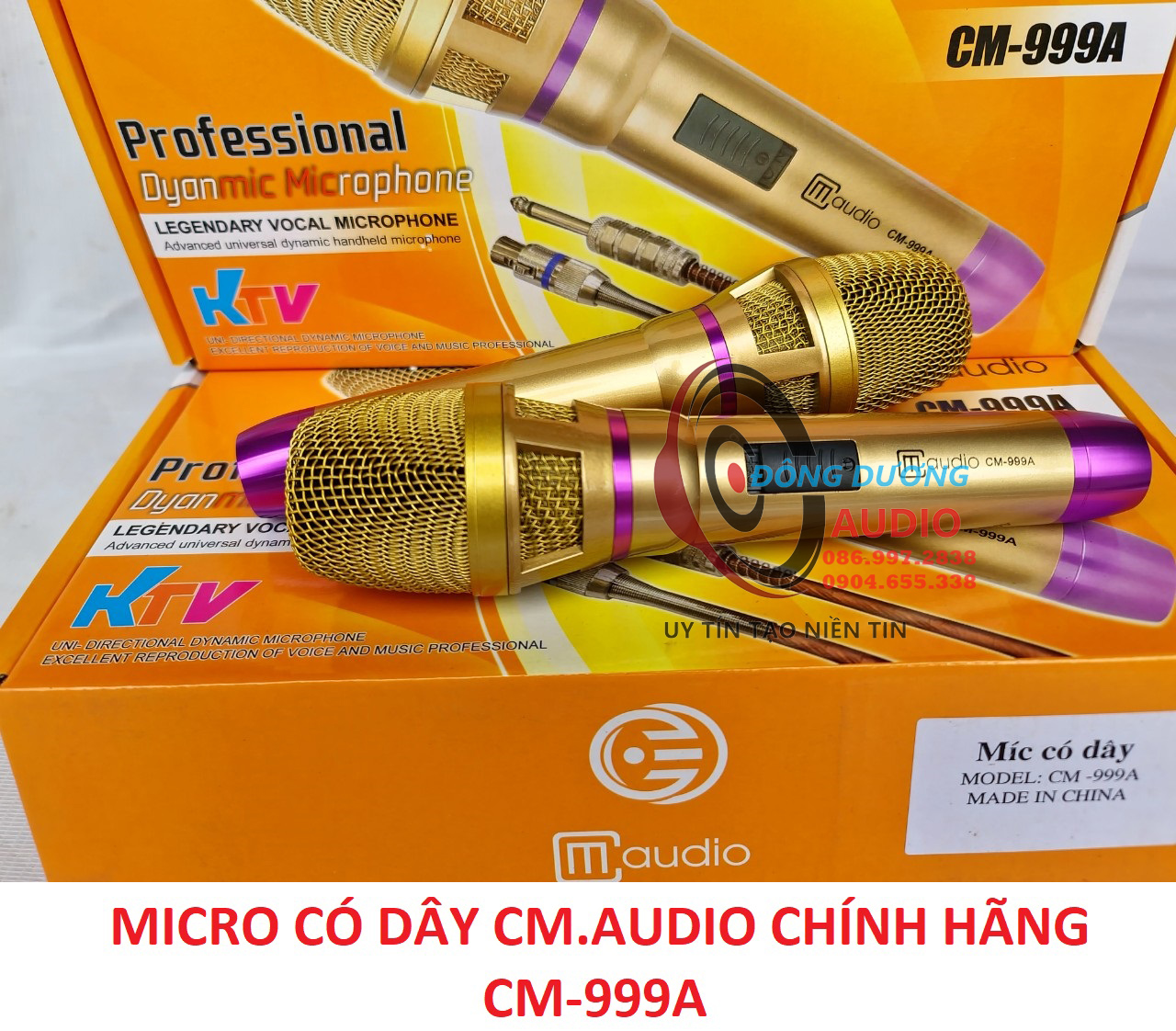 MICRO CÓ DÂY CM999A - HÀNG CHÍNH HÃNG - MÍC CÓ DÂY