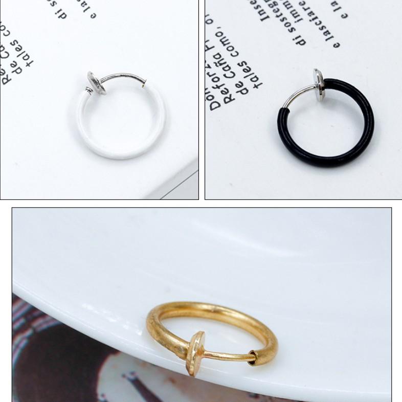 Khuyên tai hình tròn thời trang Âu Mỹ đơn giản