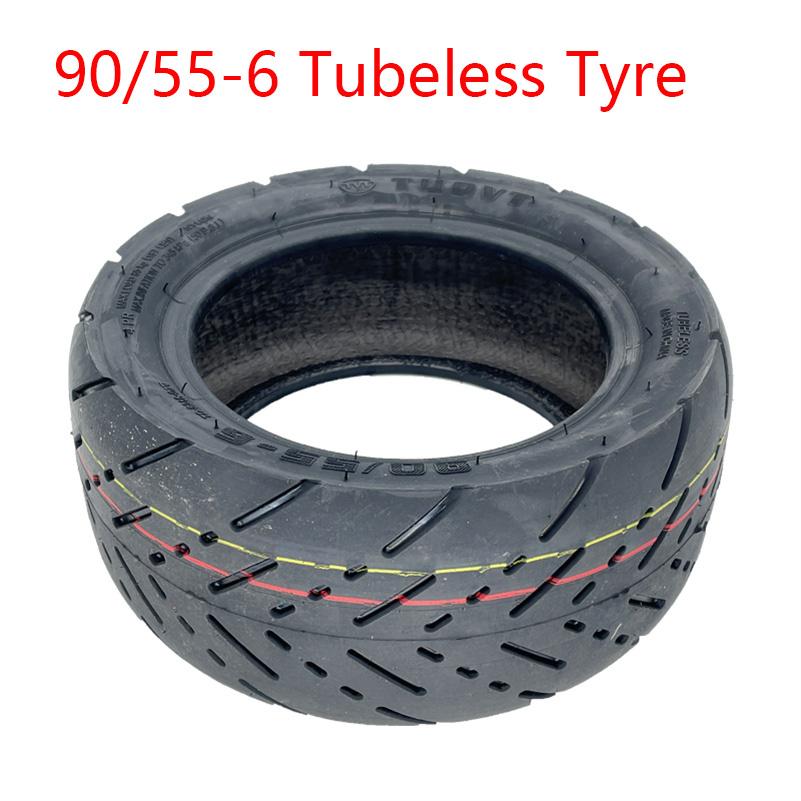 TUOVT Lốp chân không địa hình 90/55-6 Lốp không săm bơm hơi cho xe máy điện có thể gập lại Color: C 90 55-6