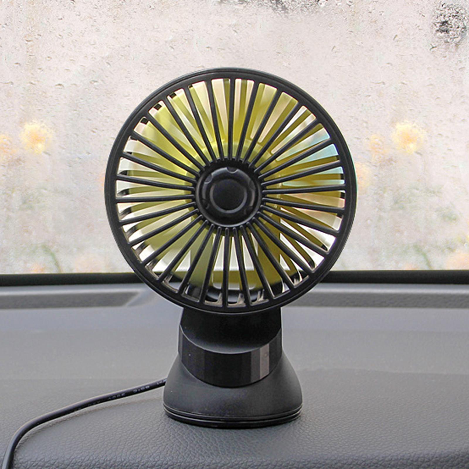 5V USB Fan Variable Speed Suction Cup Ventilation Small for Car Van Office