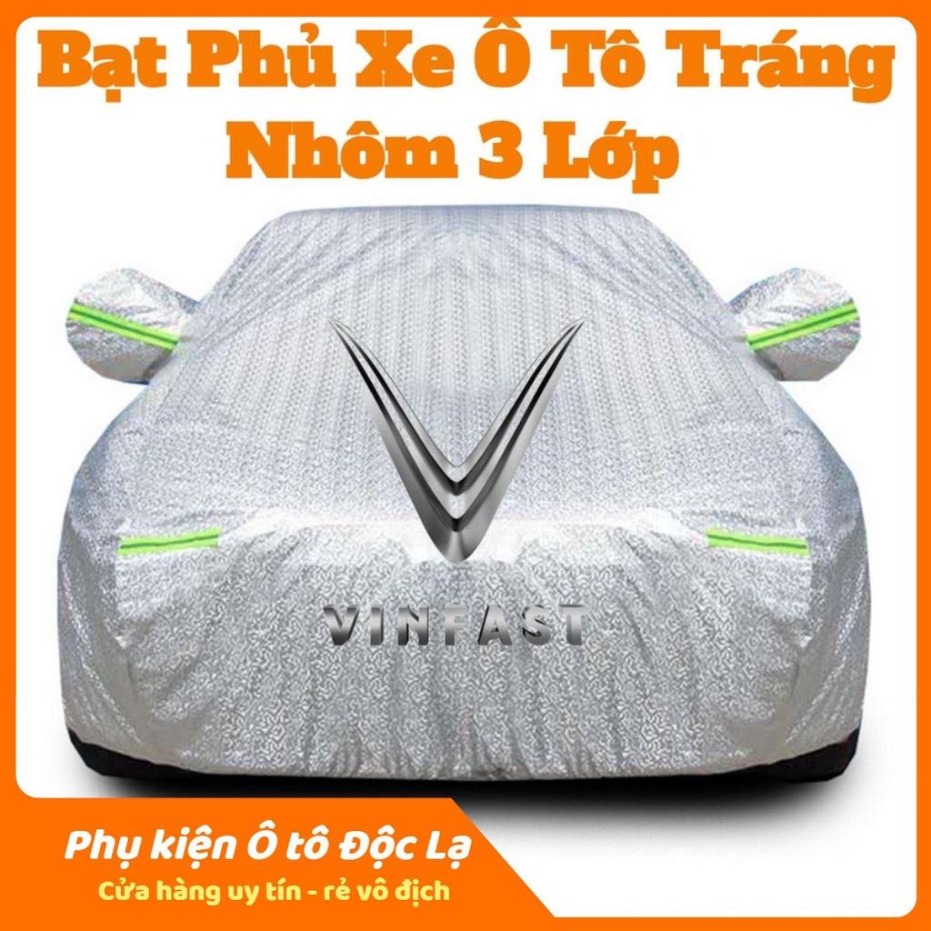 Bạt Phủ Ô Tô VINFAST FADIL, LUX A 2.0, LUX SA 2.0, Chất Liệu Bạt Tráng Nhôm 3 lớp, có khóa kéo cửa lái