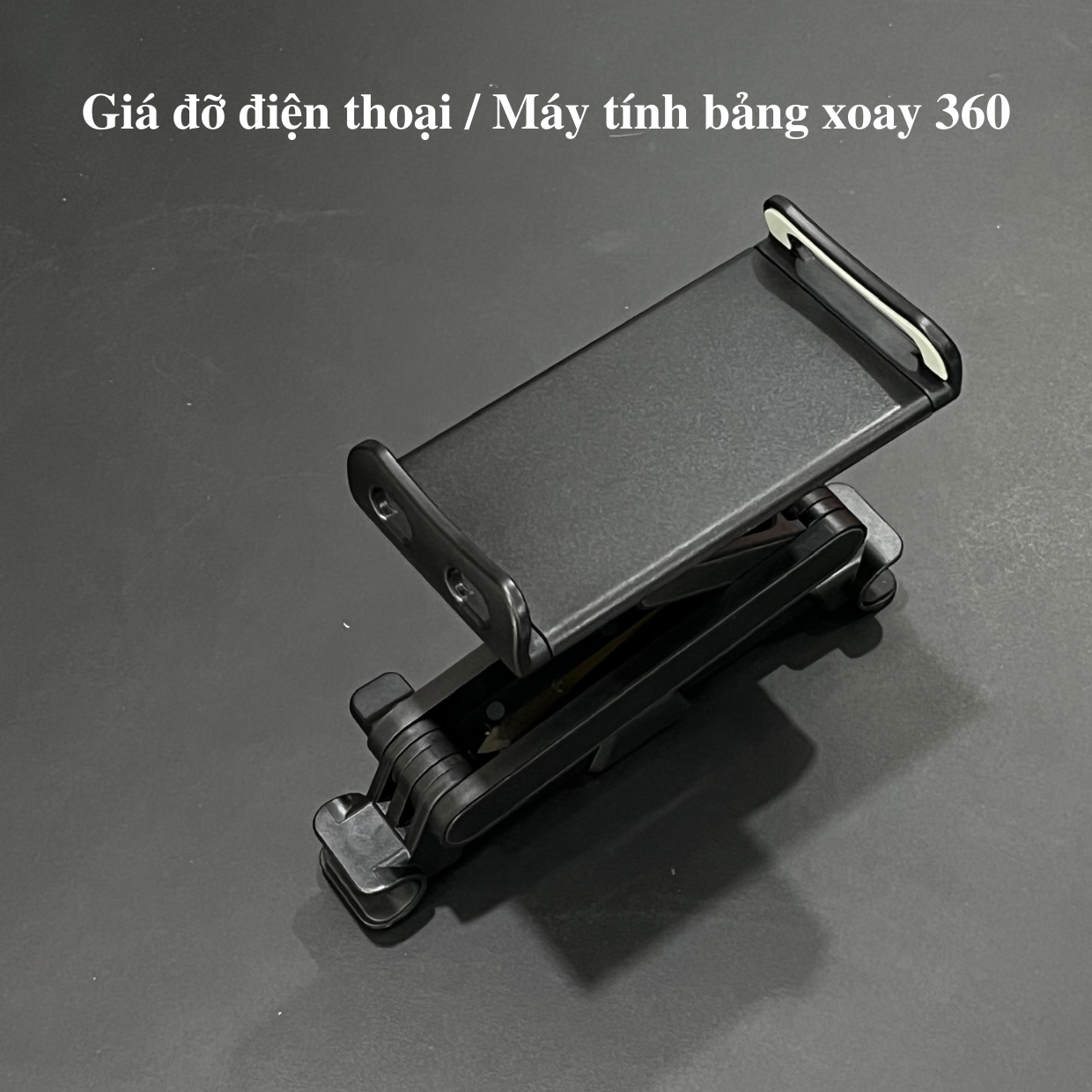 Giá Đỡ Điện Thoại / Máy Tính Bảng Xoay 360 Độ Dành Cho iPhone / iPad / Samsung / Xiaomi / Oppo, Siêu Tiện Lợi, Gắn Ghé Ngồi Xe Hơi