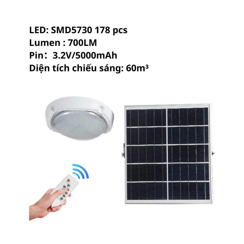Đèn năng lượng mặt trời 18W WK0401 có điều khiển từ xa, Đèn led năng lượng mặt trời 18W