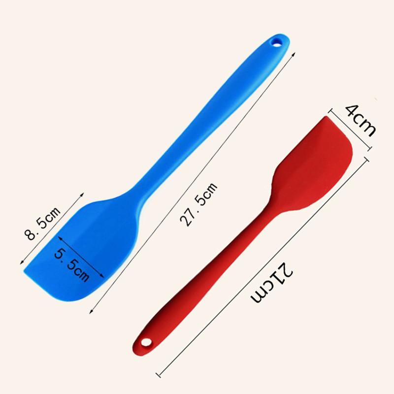 Phới trộn bột spatula silicon chịu nhiệt, đúc liền dùng để đánh bột, vét, vét kem 21cm-28cm