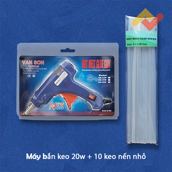 Máy Bắn Keo Nến 20W Tiện Dụng Loại Tốt Kèm 10 Keo Nến Nhỏ