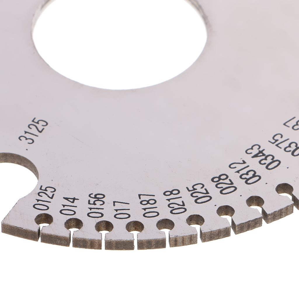Round Wire Gauge Diameter Gage Metal Inch Inspection Measuring Instrument