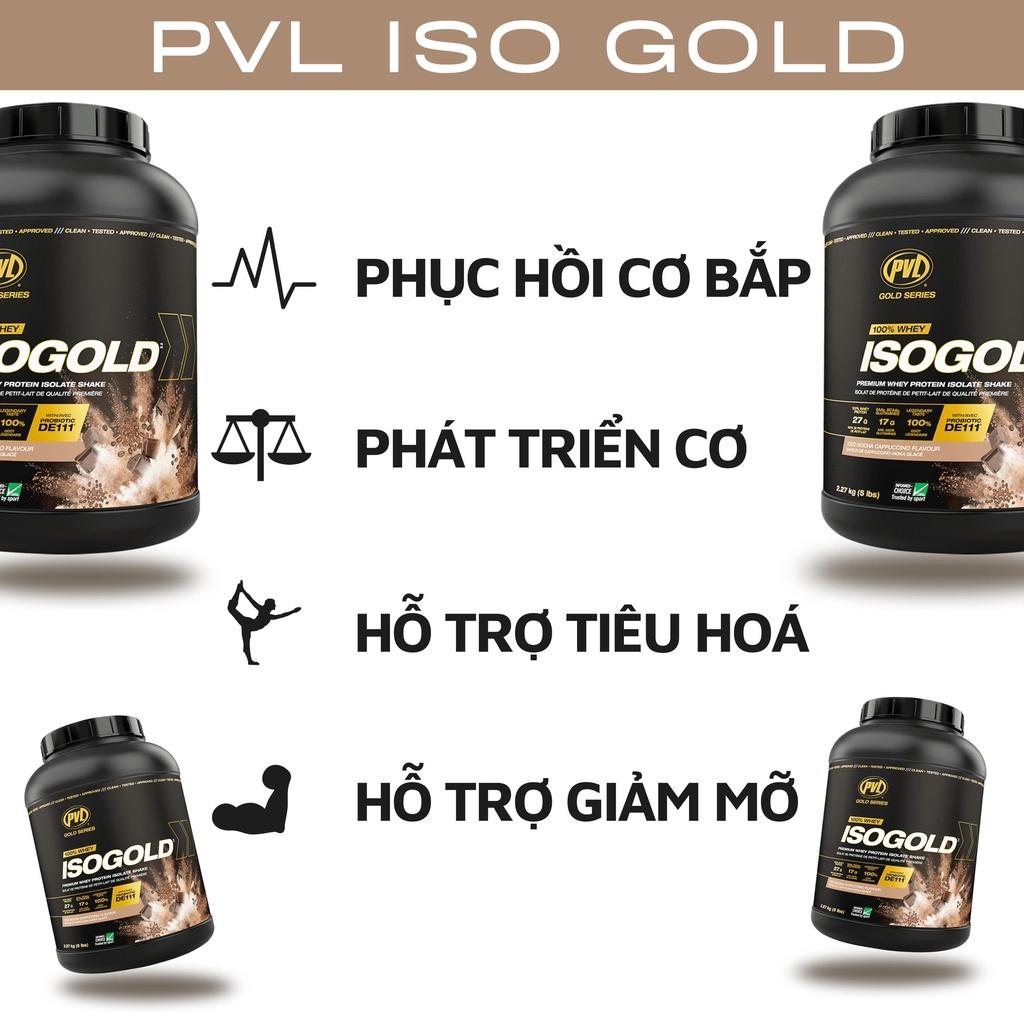 PVL Iso Gold  Sữa Tăng Cơ Bắp Whey Cho Người Tập Thể Hình 5Lbs ( 2,3kg)