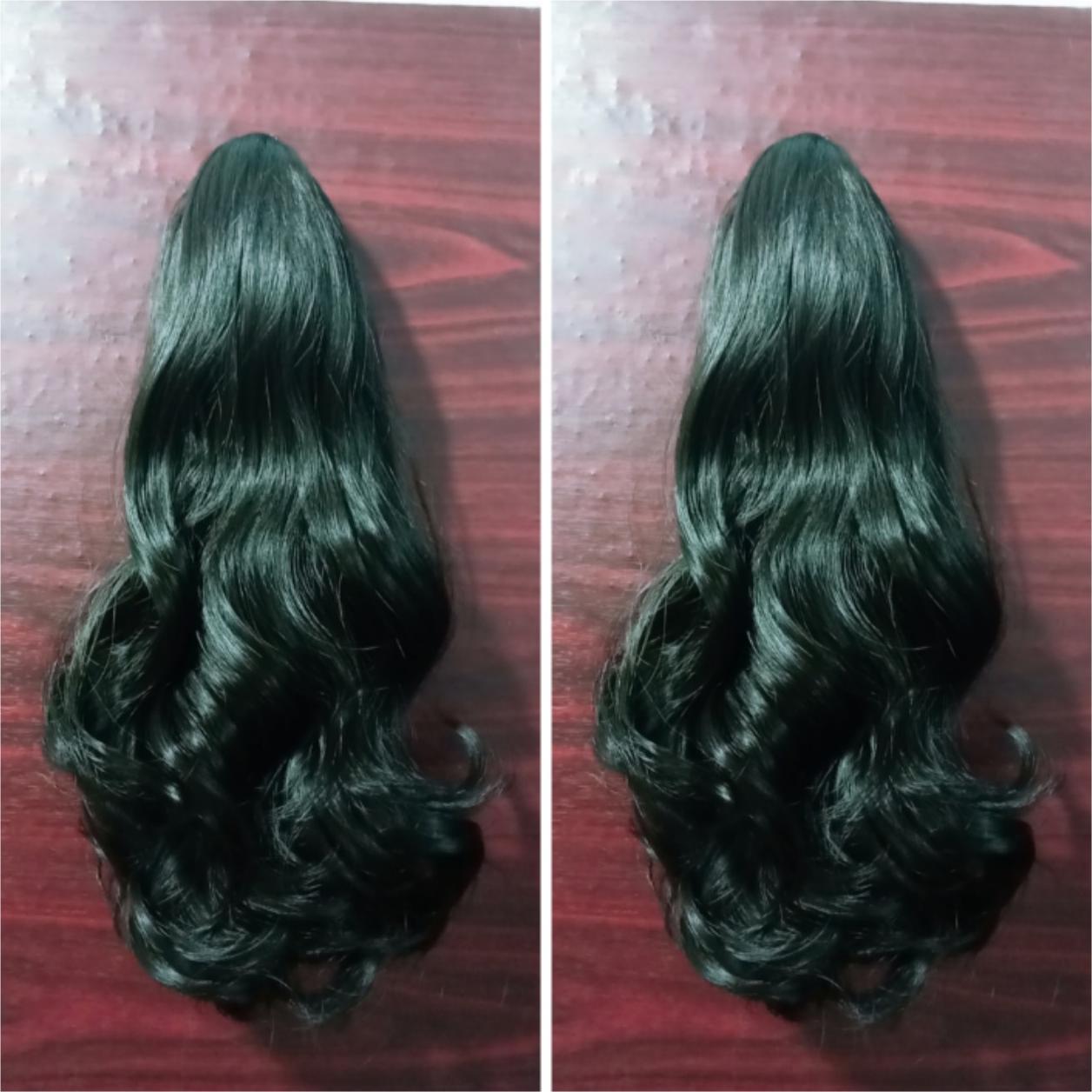 Tóc giả ngoặm xoăn siêu sang chảnh cam kết y hình, giống tóc thật 100%, chất tóc tơ cao cấpmềm mịn, chịu nhiệt tốt có thể bấm, uốn, duỗi, gội thoải mái