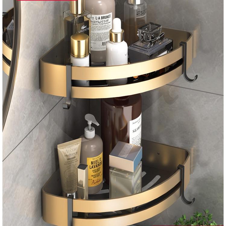 - Kệ góc mạ vàng mẫu 2 -  Giá để đồ - Thiết bị phòng tắm - Nội thất phòng tắm - Nhà Tắm thông minh