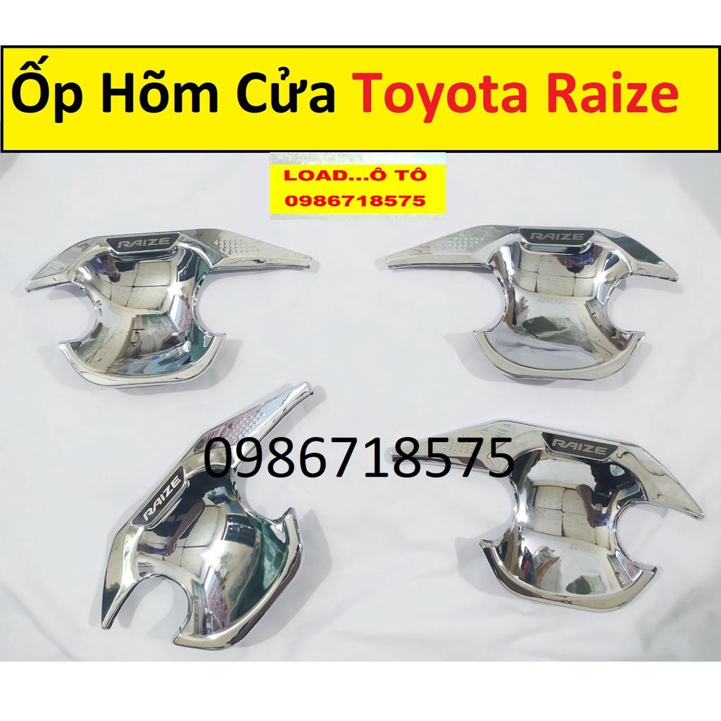 Hình ảnh Ốp Hõm Cửa Xe Toyota Raize 2022-2021 Mẫu Mạ Crom Sáng Bóng Cao Cấp