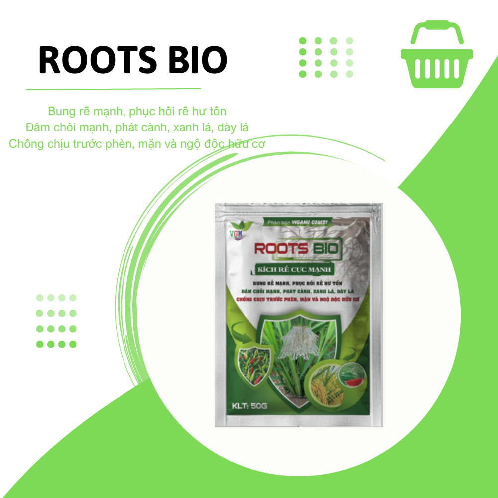 Phân bón VIGAMI COMBI ROOTS BIO 50G