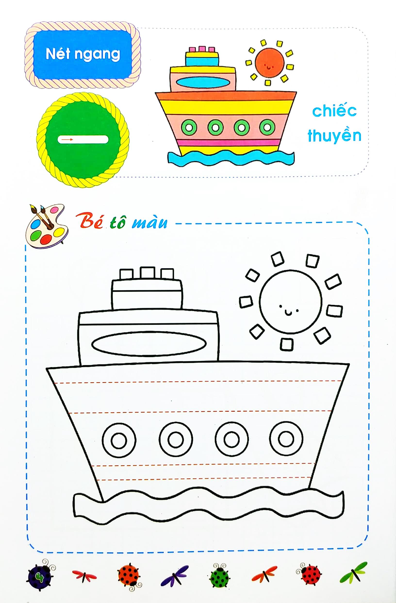 Bé Chuẩn Bị Vào Lớp Một - Vở Tập Tô Nét Cơ Bản (Dành Cho Trẻ 5-6 Tuổi)