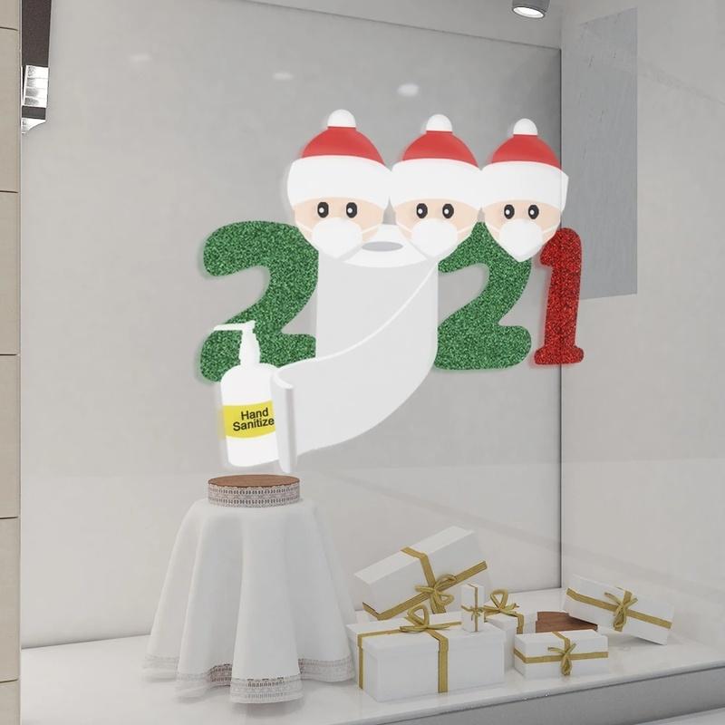 Miếng Dán Trang Trí Giáng Sinh Bằng Pvc 2021