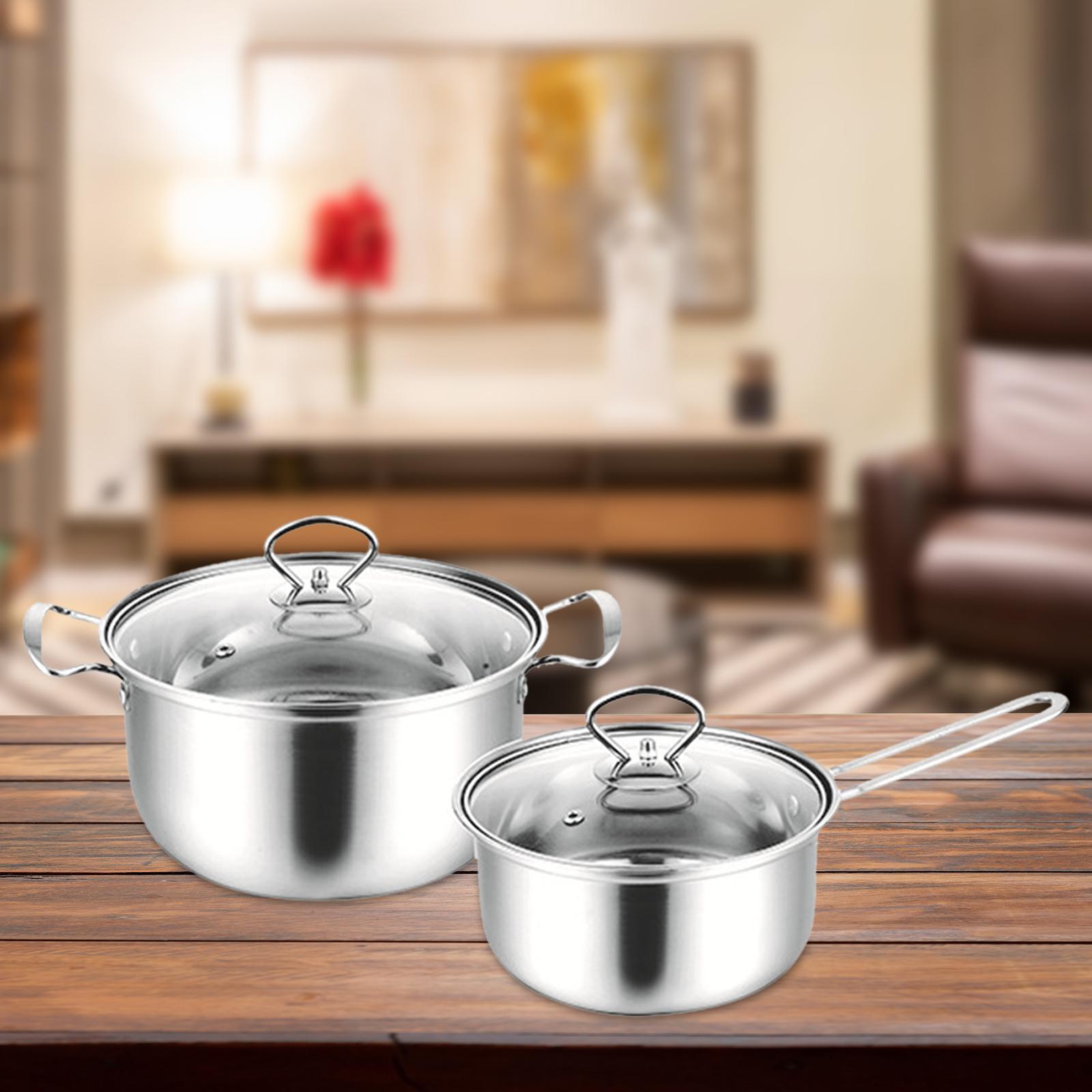 Stockpot Small Cookware Seasoning Bowls Stainless Steel for Ketchup Coffee