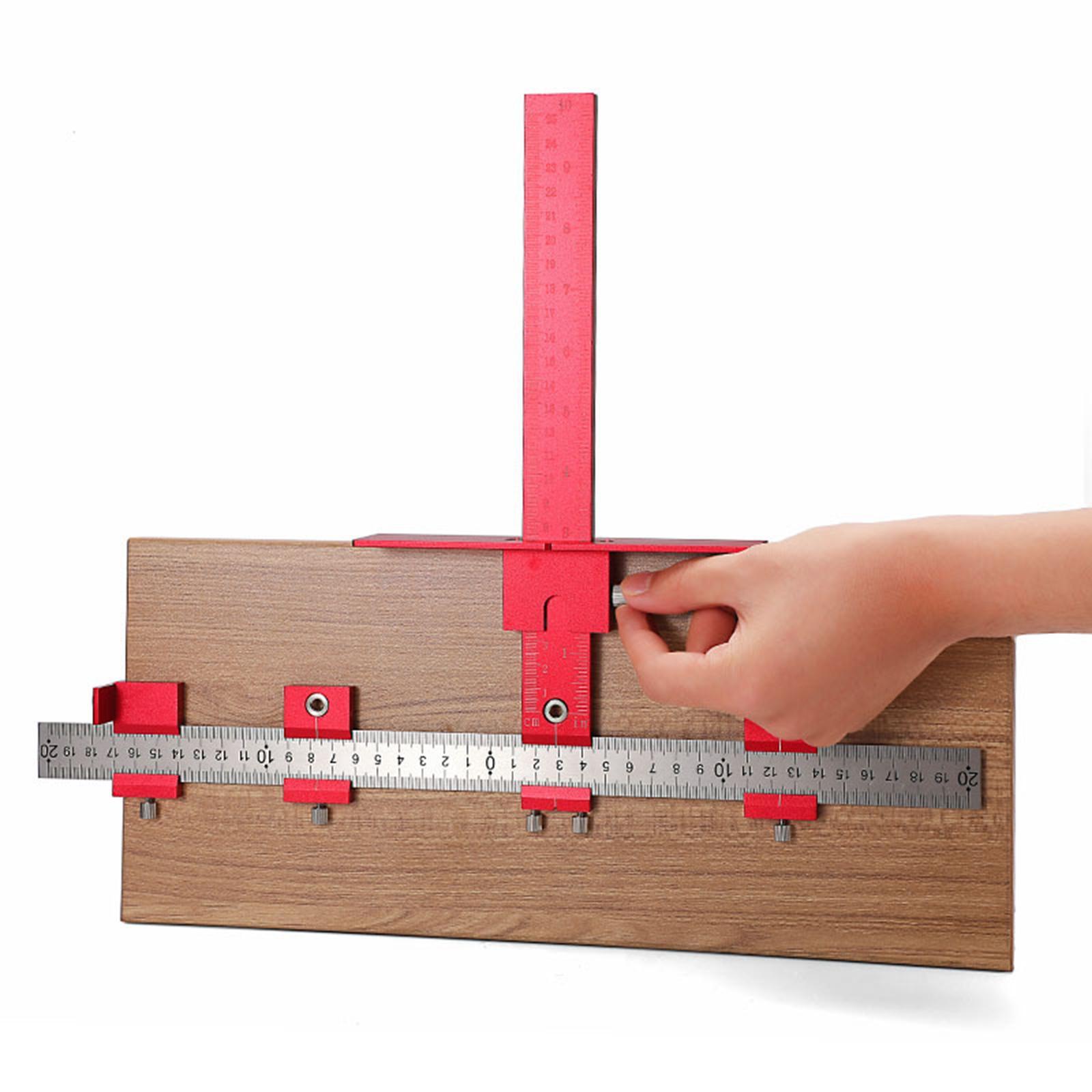 Punch Locator Cabinet Hardware Jig for Handles and Knobs On Doors