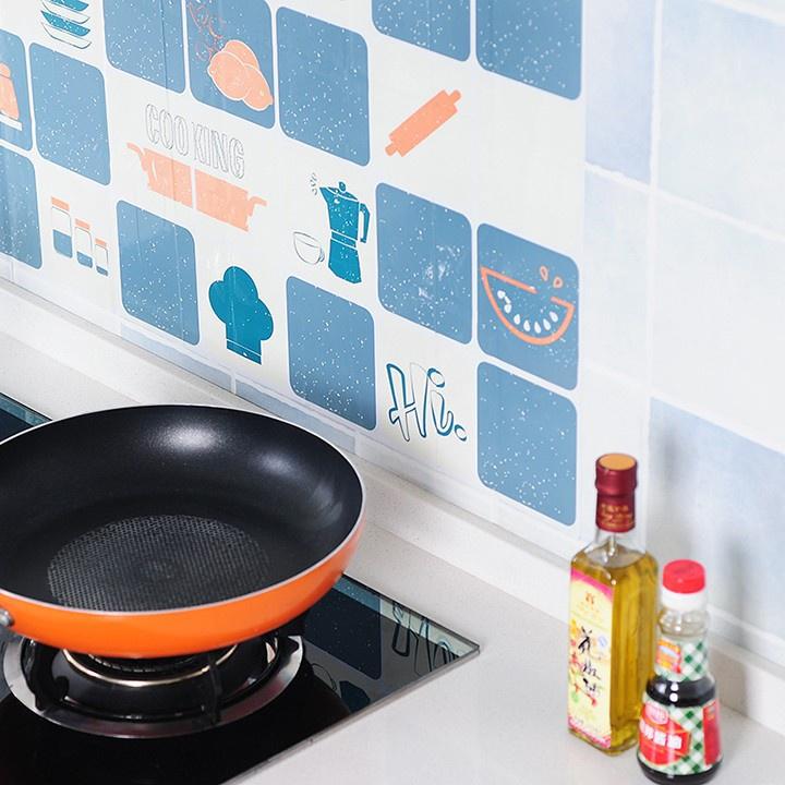 Giấy Dán Bếp Tránh Dầu Mỡ Tráng Nhôm Nhiều Hoạ Tiết 75x45cm 2459 KHO SỈ GIÁ GỐC