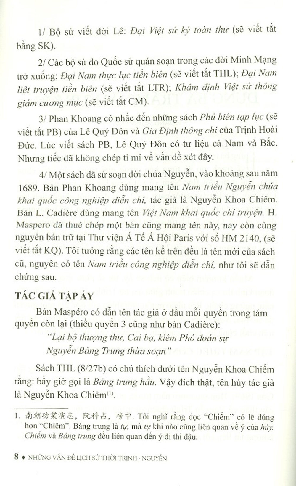 Những Vấn Đề Lịch Sử Thời Trịnh Nguyễn