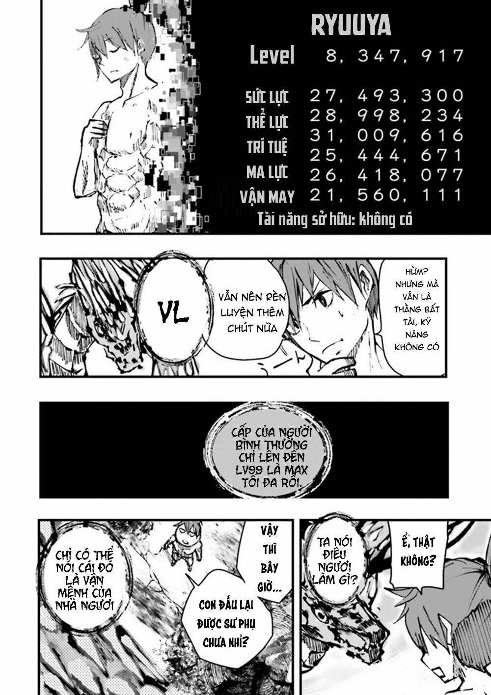 bắt đầu từ level 8.000.000 ở thế giới chỉ có giới hạn level max là 99 chapter 1 30