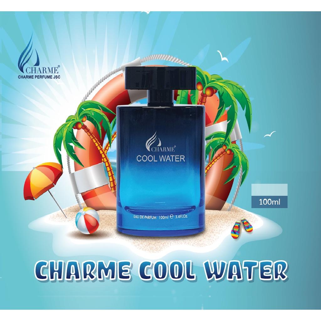 Nước Hoa Nam CHARME COOL WATER 100ml Lưu Hương Lâu Thơm Mát, Mạnh Mẽ và Thanh Lịch Cho Các Quý Ông