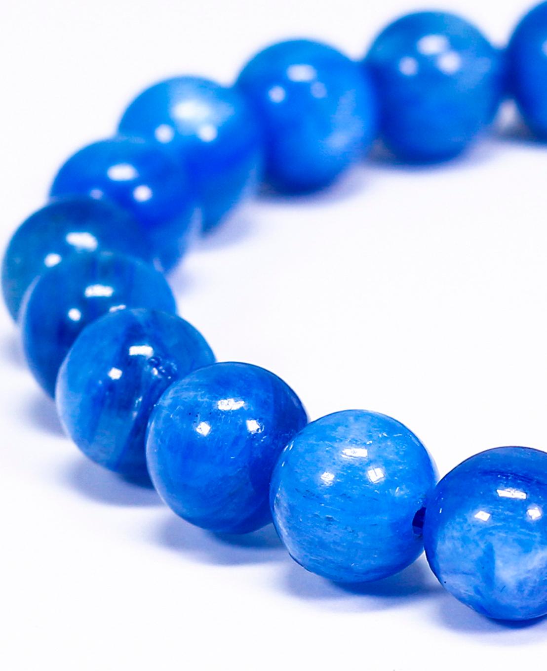 Vòng tay đá Kyanite size hạt 8mm mệnh thủy, mộc - Ngọc Quý Gemstones