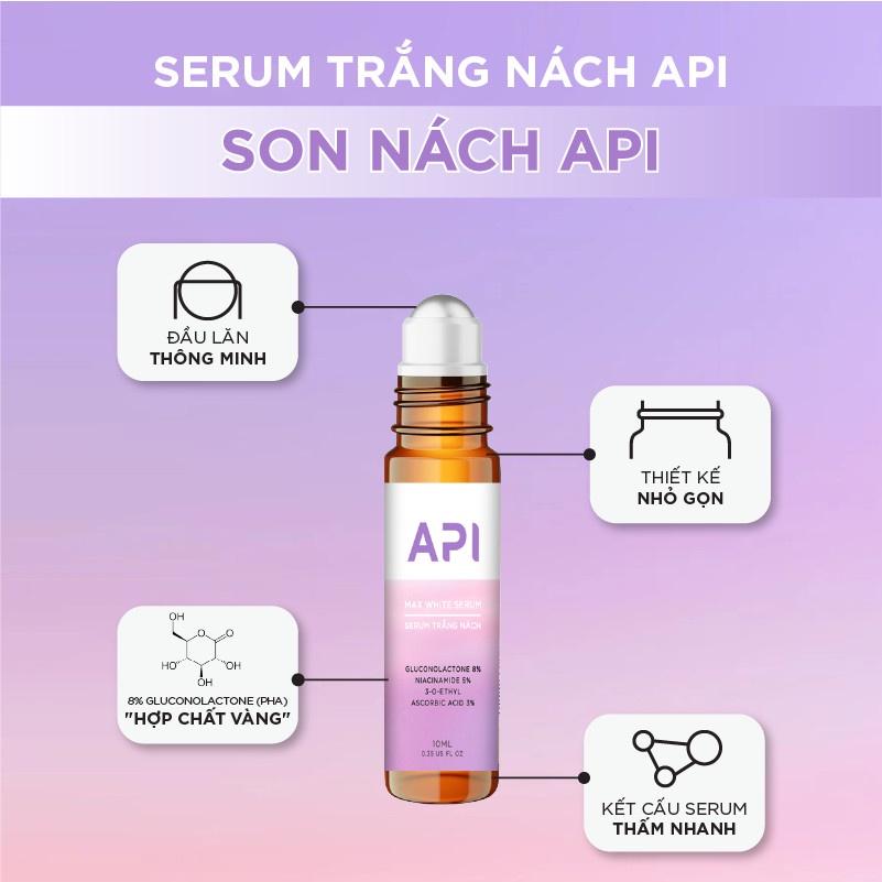 Son Nách API - Serum Trắng Nách , Lăn Nách Mee Natural Mờ Thâm Cấp Ẩm 10ml