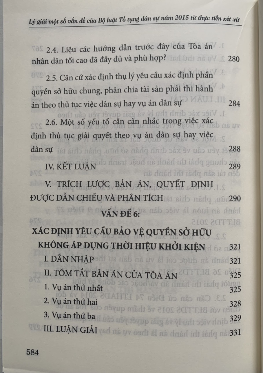 Lý giải một số vấn của Bộ luật Tố tụng dân sự năm 2015 từ thực tiễn xét xử (tái bản lần thứ nhất, có sửa đổi, bổ sung)