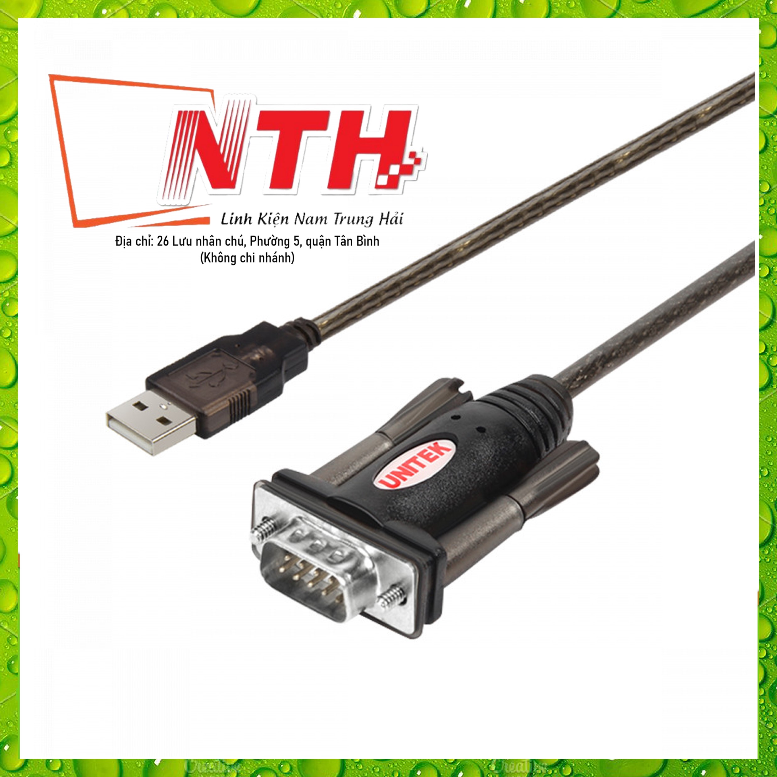Cáp USB to Com (USB to RS232) Unitek Y-105