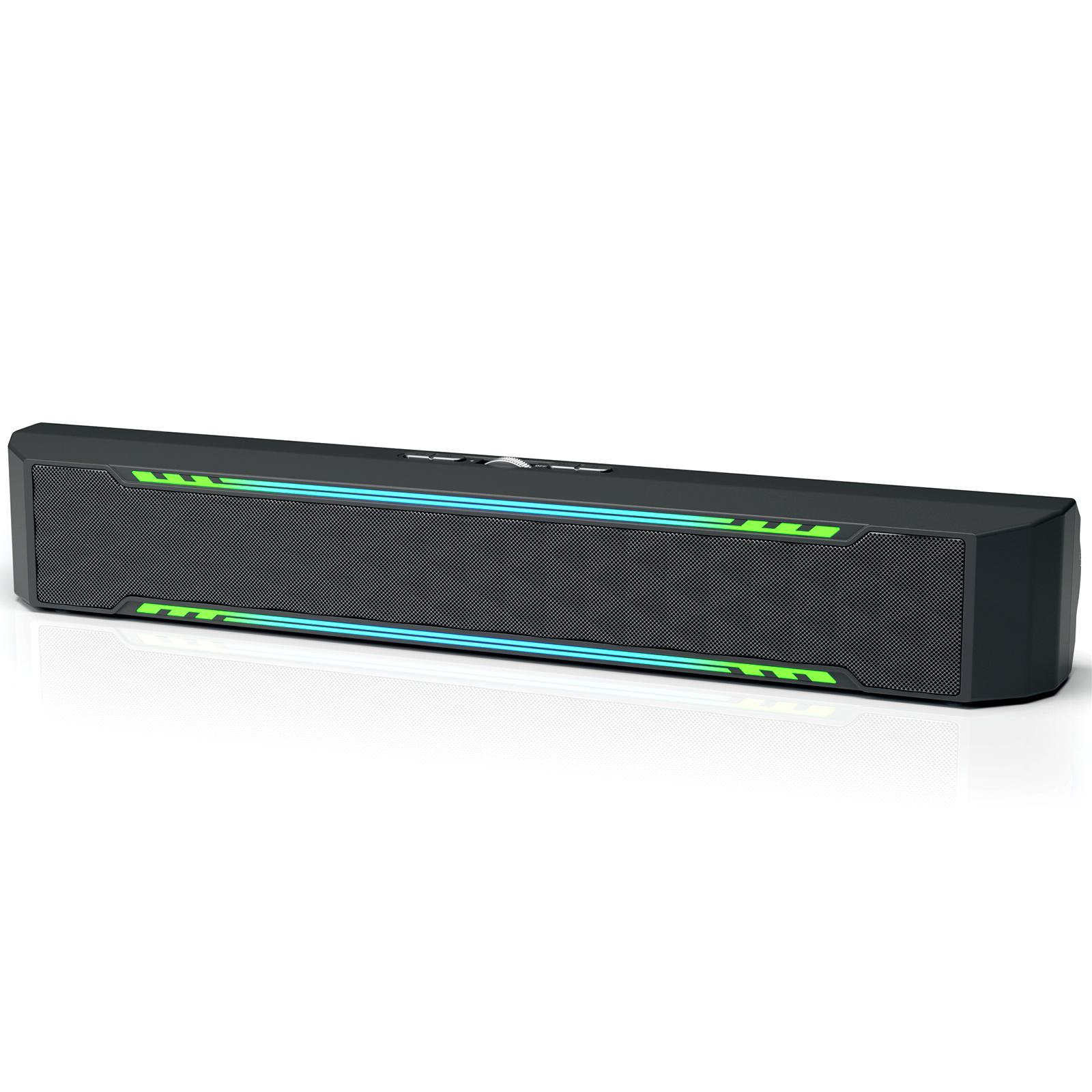 Loa máy tính C4 PC RGB Gaming Sound Bar Loa Bluetooth không dây di động cho Màn hình máy tính để bàn, Máy tính xách tay, PS5, Bảng điều khiển Xbox Màu sắc: C4