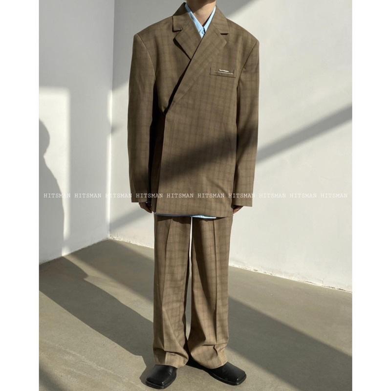 Set blazer kẻ p088-d029